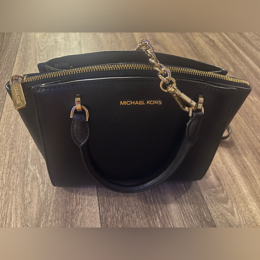 MICHAEL by Michael Kors Ellis Small Satchel in Black